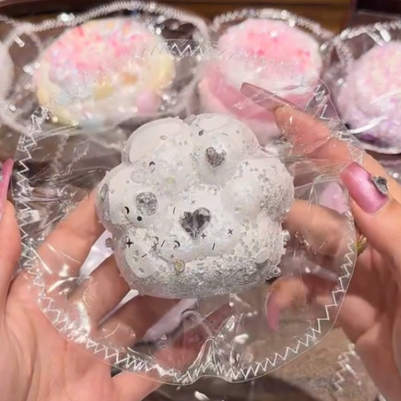 kengkeng cheese puree texture【Silver cat paw】 Squishy stress relief toy