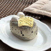 【Black Sesame Cheesecake (with Marshmallow)】Squishy Stress Relief Toy