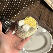 【Black Sesame Cheesecake (with Marshmallow)】Squishy Stress Relief Toy