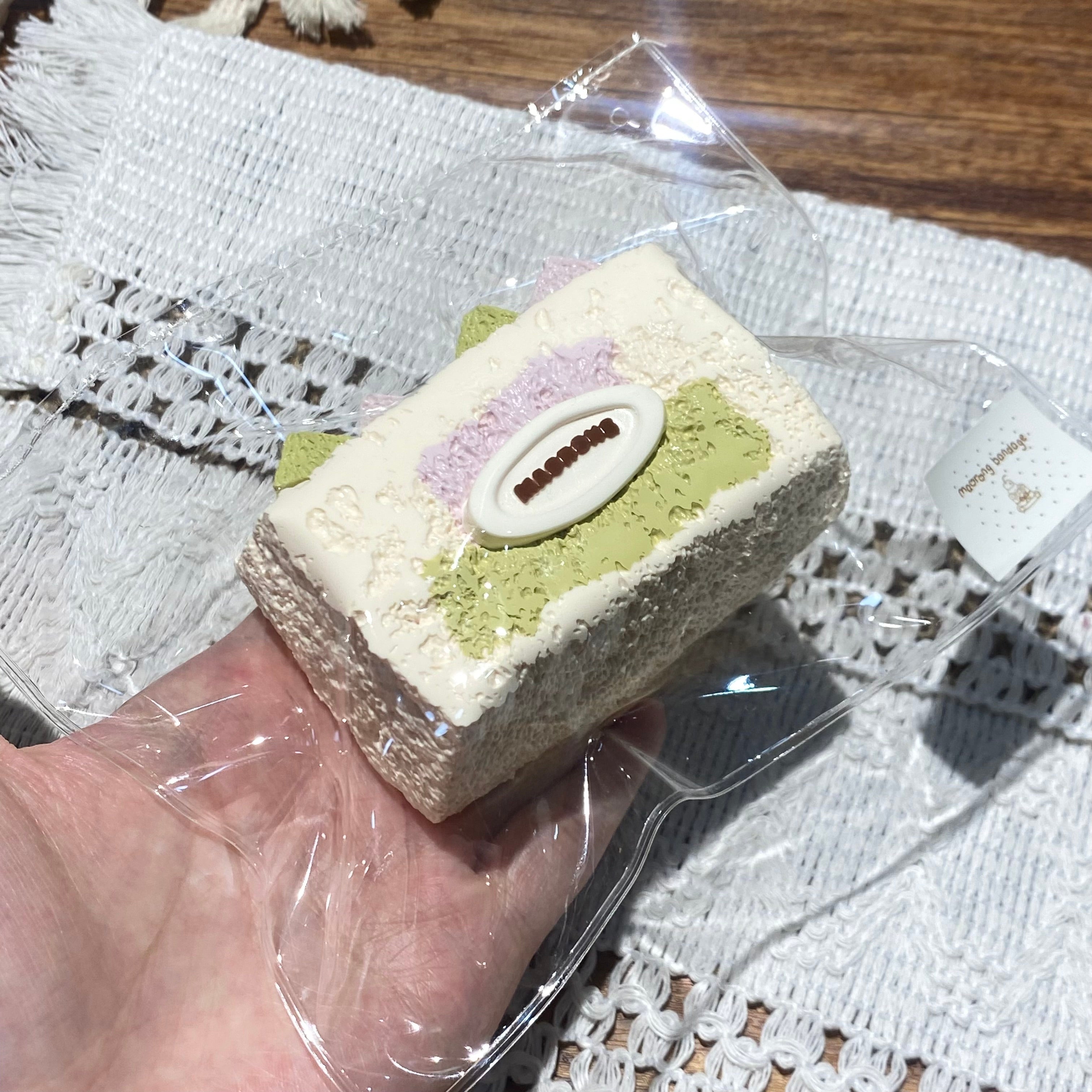 【Matcha Taro Mini Toast】Squishy stress relief toy