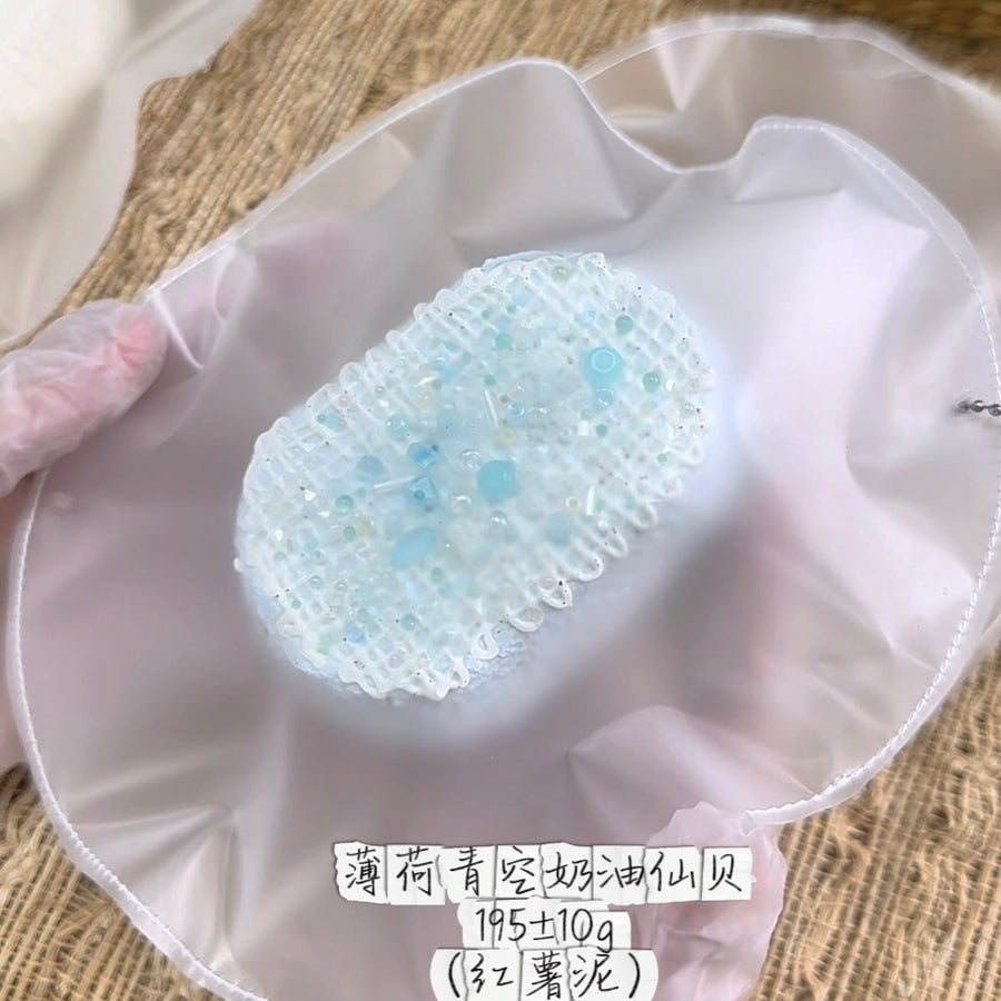 Suredodo Sweet Potato Paste [Mint Cream Senbei] Squishy stress relief toy