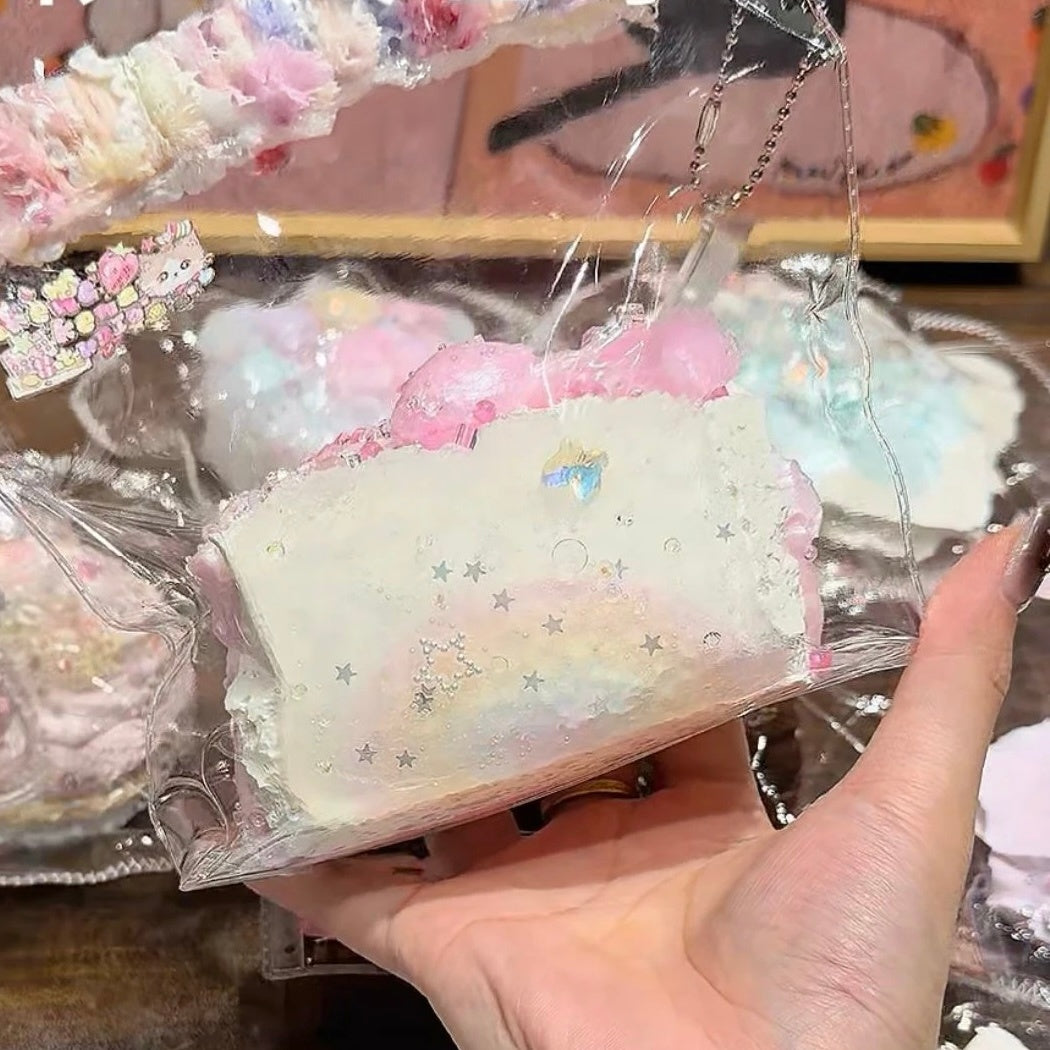 Kengkeng Studio「虹色のビッグトースト」 Squishy stress relief toy