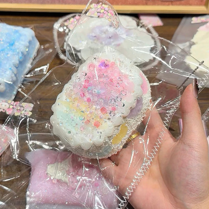 Kengkeng Studio "Rainbow Latte Art Senbei" Squishy stress relief toy