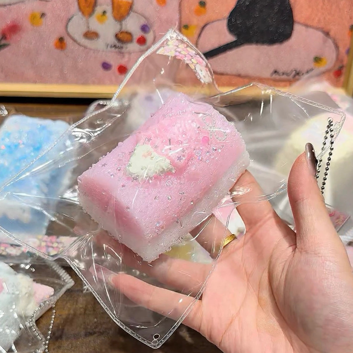 Kengkeng Studio「アイスとマシュマロ」 Squishy stress relief toy
