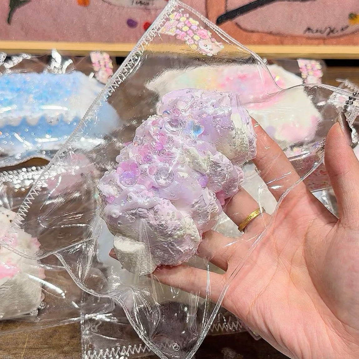 Kengkeng Studio「タロイモペースト味のアイスクリーム」 Squishy stress relief toy