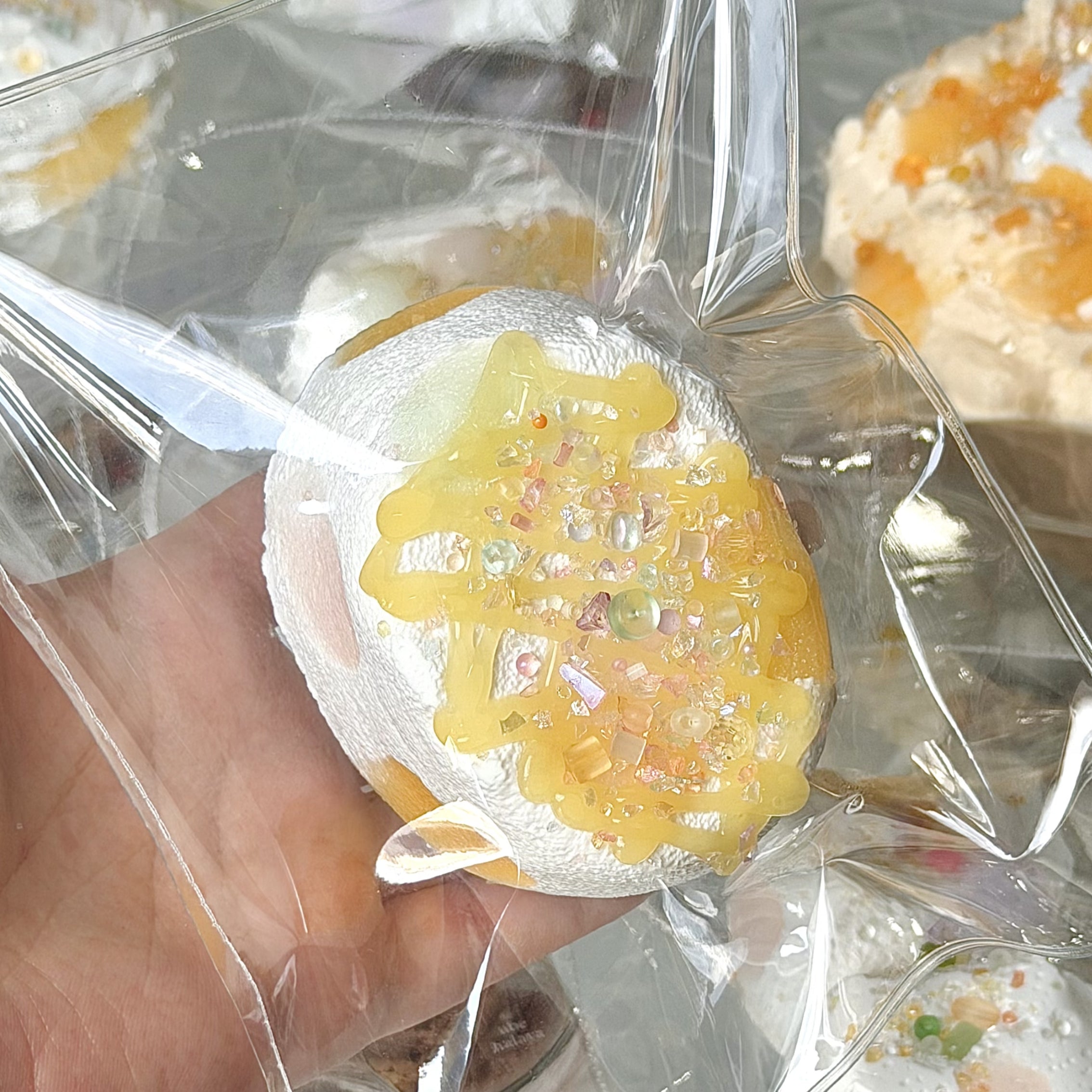 Duozai【Orange‑flavored jam rice crackers】Squishy stress relief toy