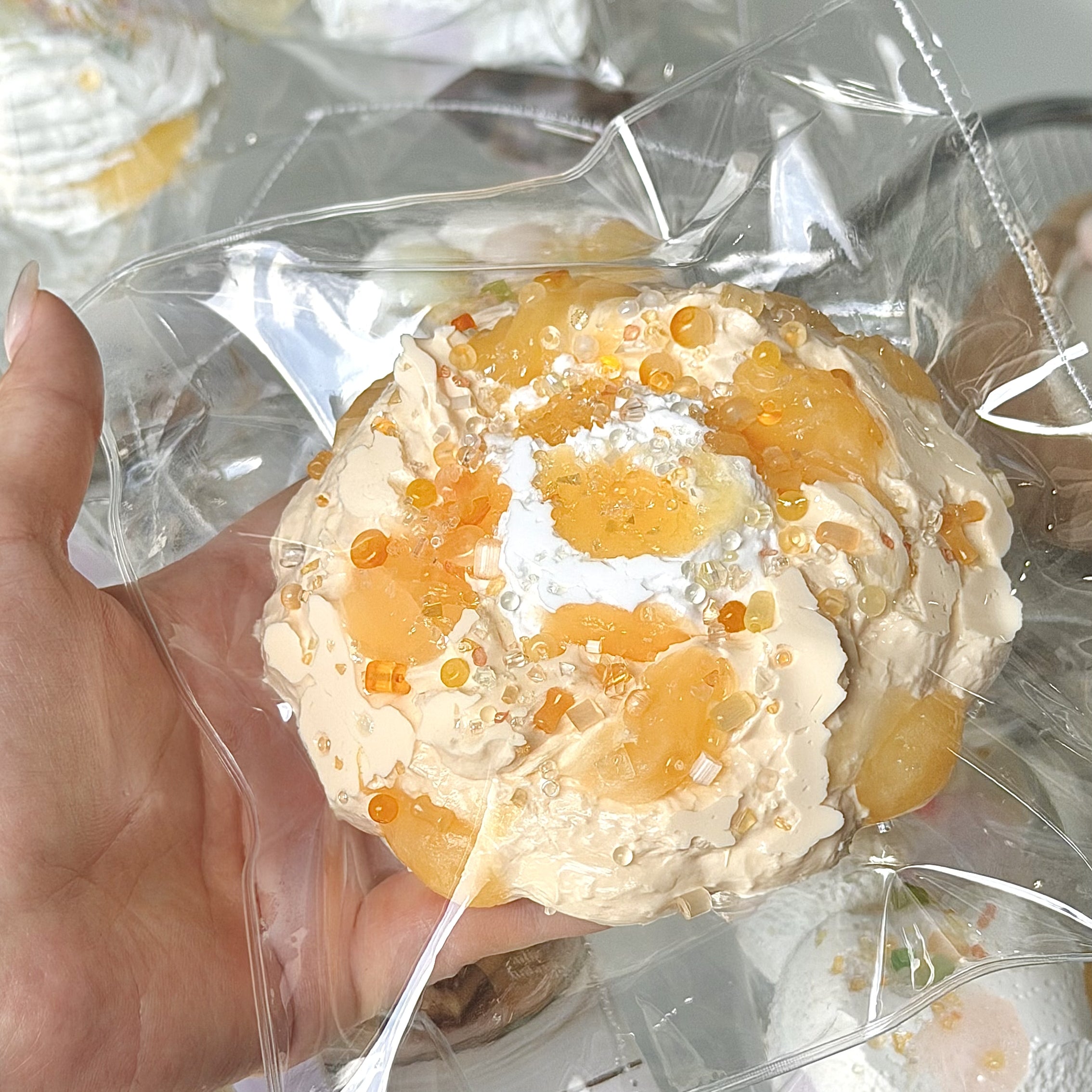 Duozai【Orange donut】Squishy stress relief toy