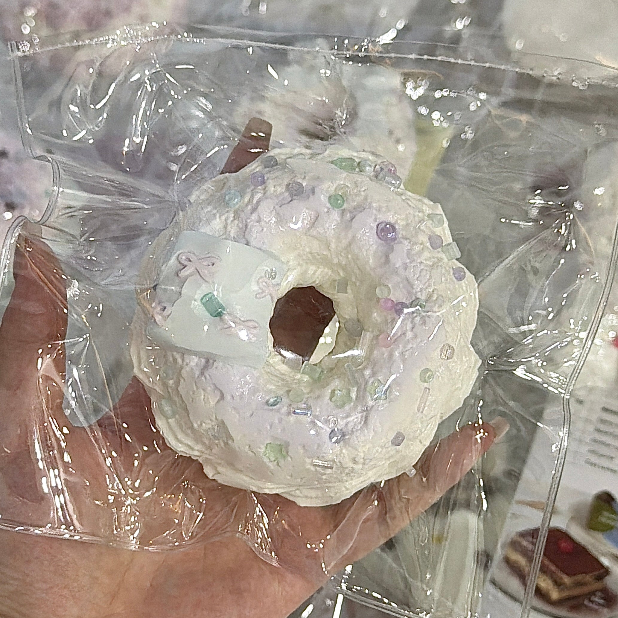 Duozai studio【Wisteria Purple Mint Cookie Donuts】Squishy stress relief toy