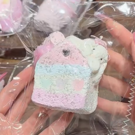 kengkeng soft‑curd mousse‑like texture【The Little Rabbit's Villa】 Squishy stress relief toy