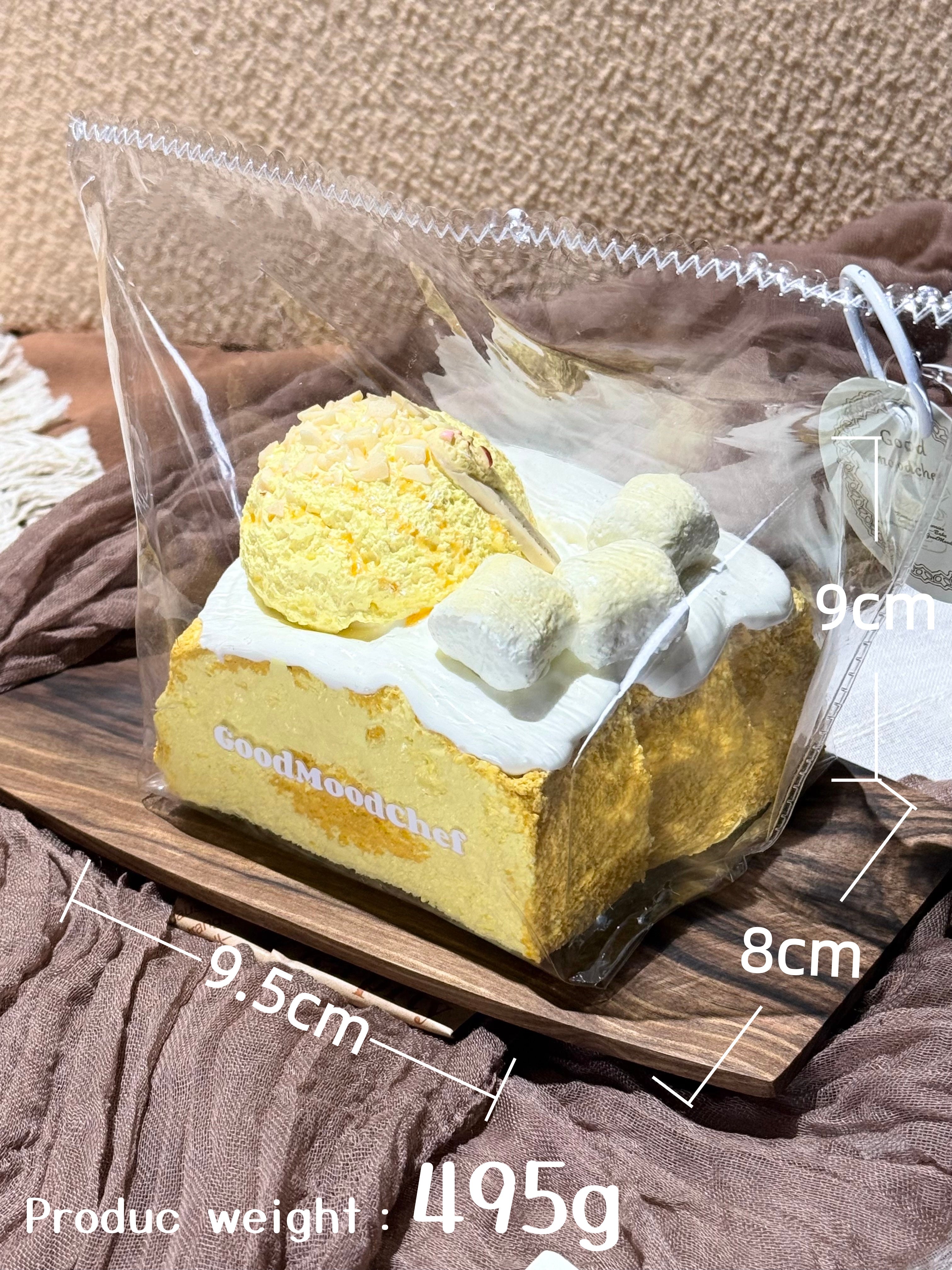 【Giant! Peanut Thick Soy Milk Ice Cream Toast】Squishy stress relief toy