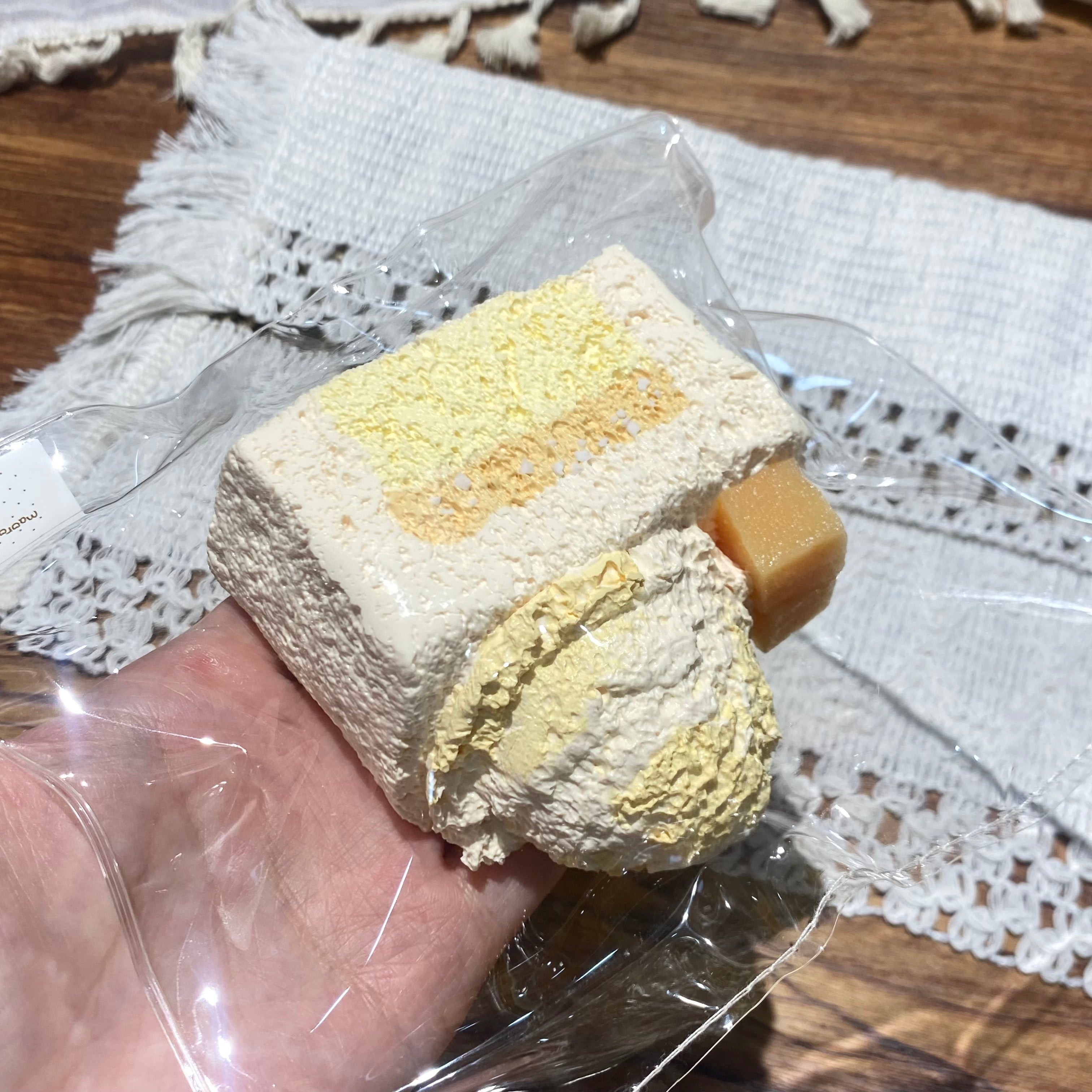 【Mango Pomelo Sago Ice Cream Toast】Squishy stress relief toy