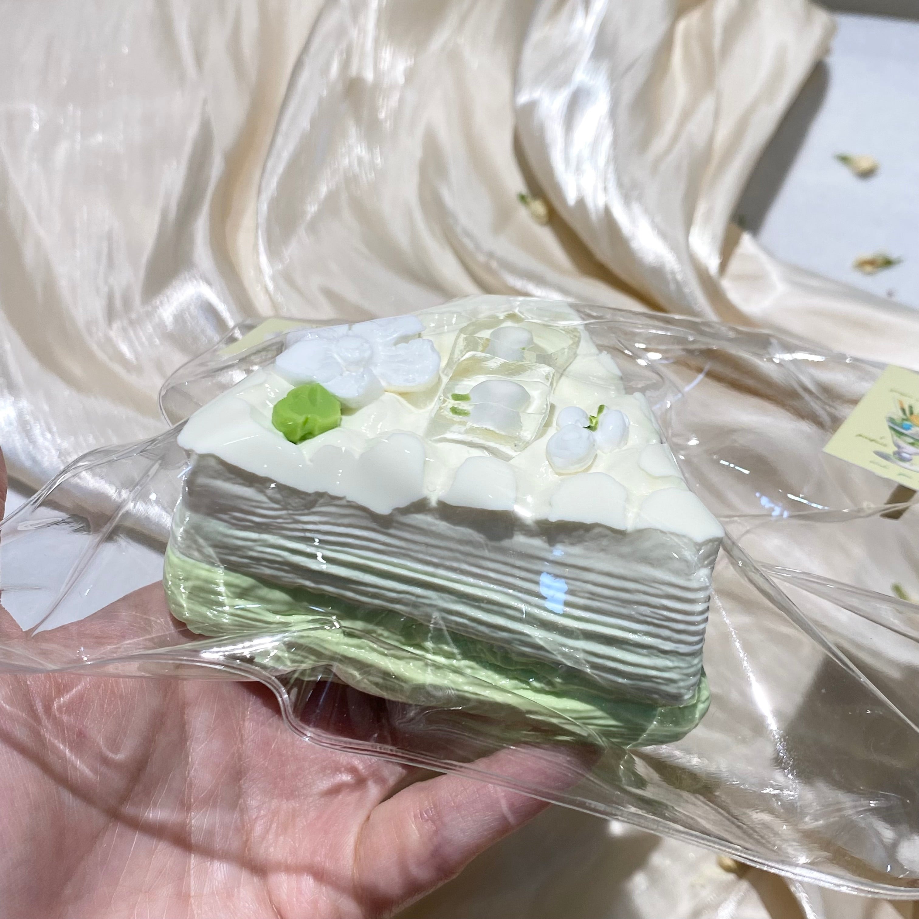 【Jasmine Jelly Mille-feuille Cut Cake】 Squishy Stress Relief Toy