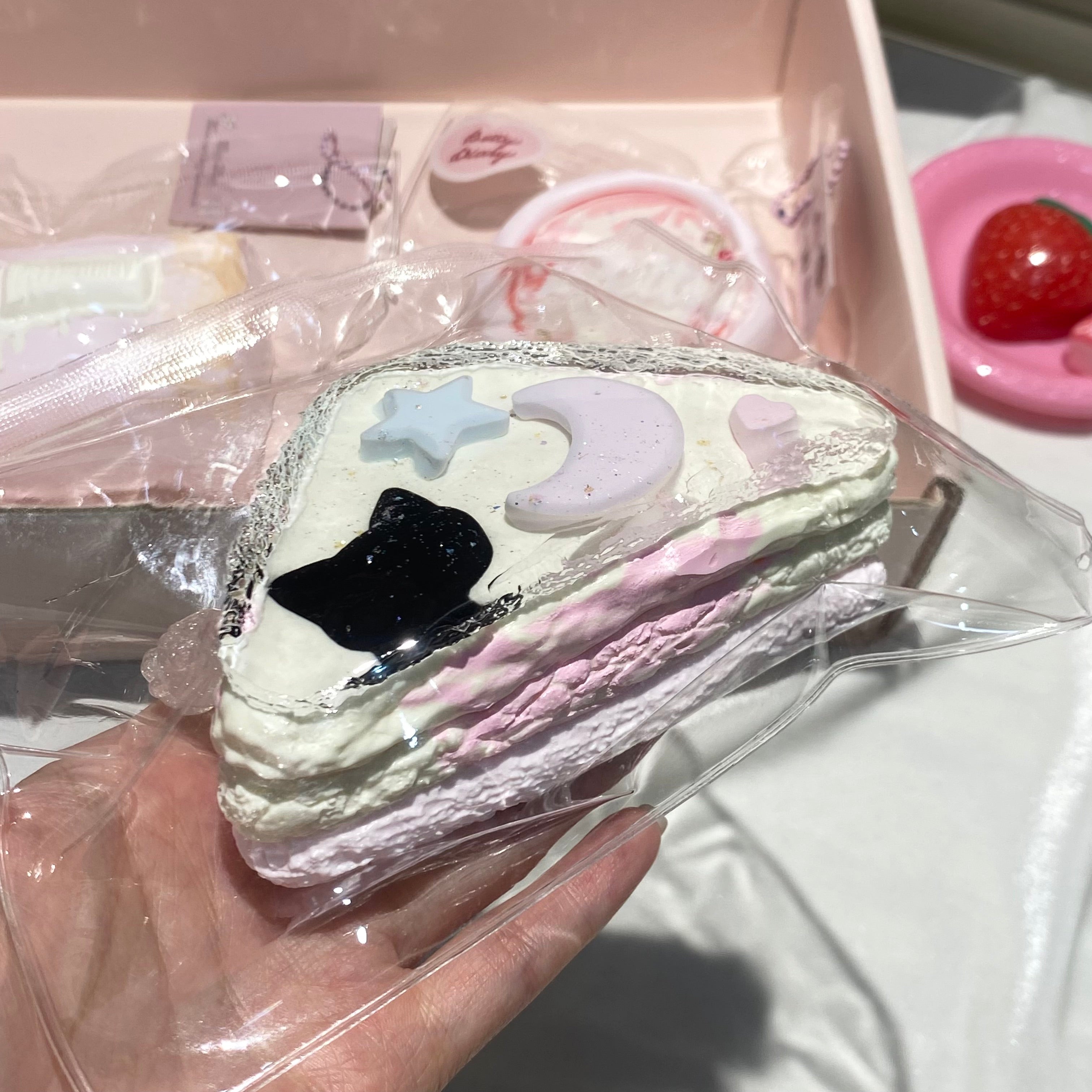 【Pink Double-Sided Sandwich】Squishy stress relief toy
