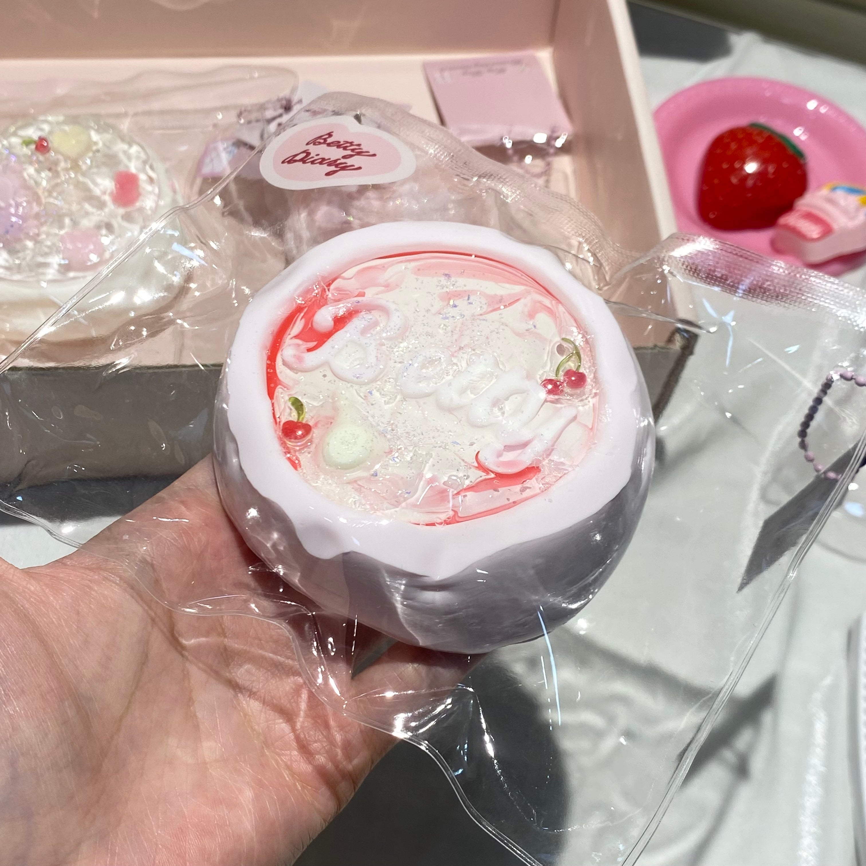 【Strawberry Cherry Baileys】Squishy Stress Relief Toy