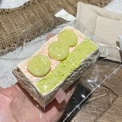 【Large toast with green grape and guava】Squishy stress relief toy