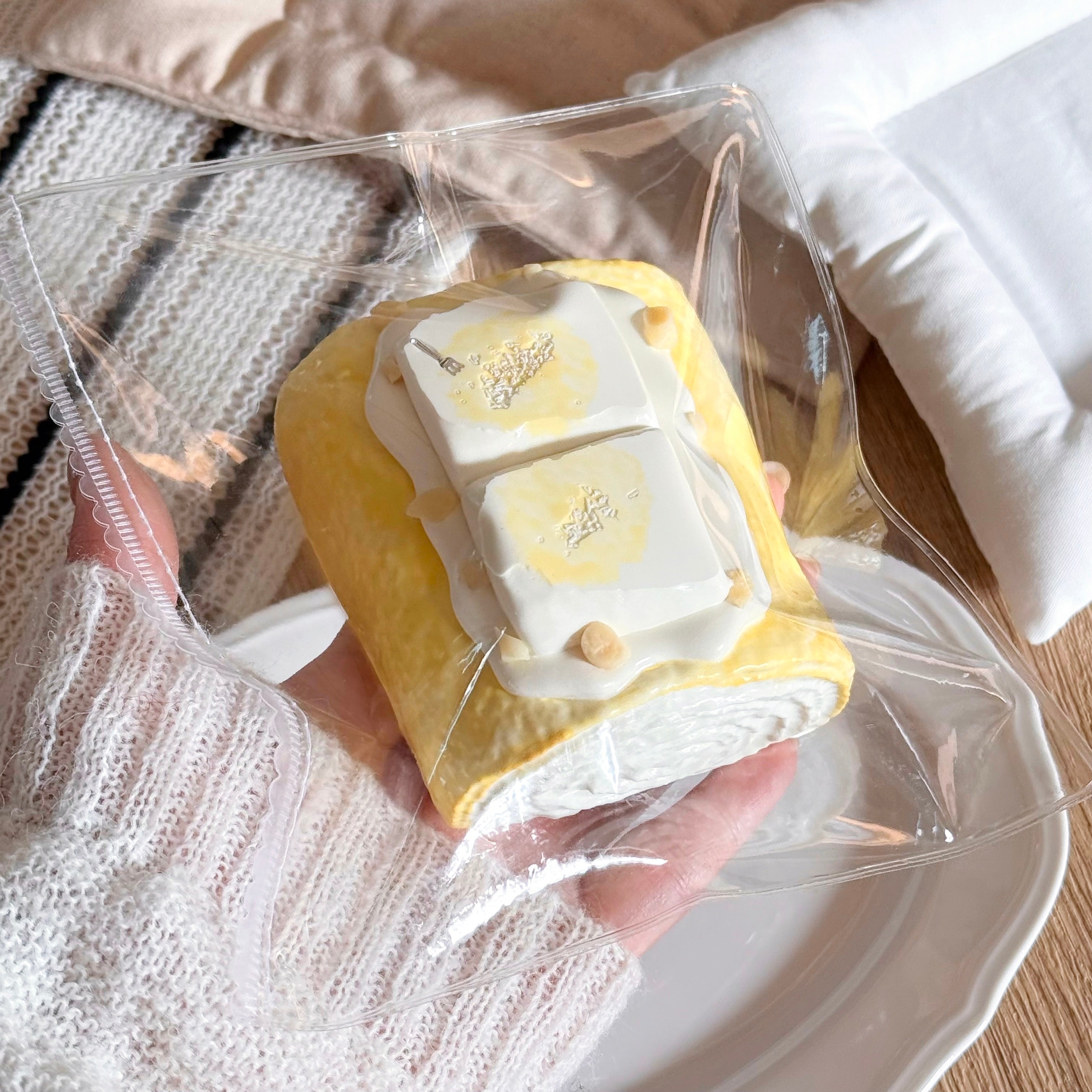 【Butter Soy Milk Roll Cake】Squishy Stress-Relief Toy