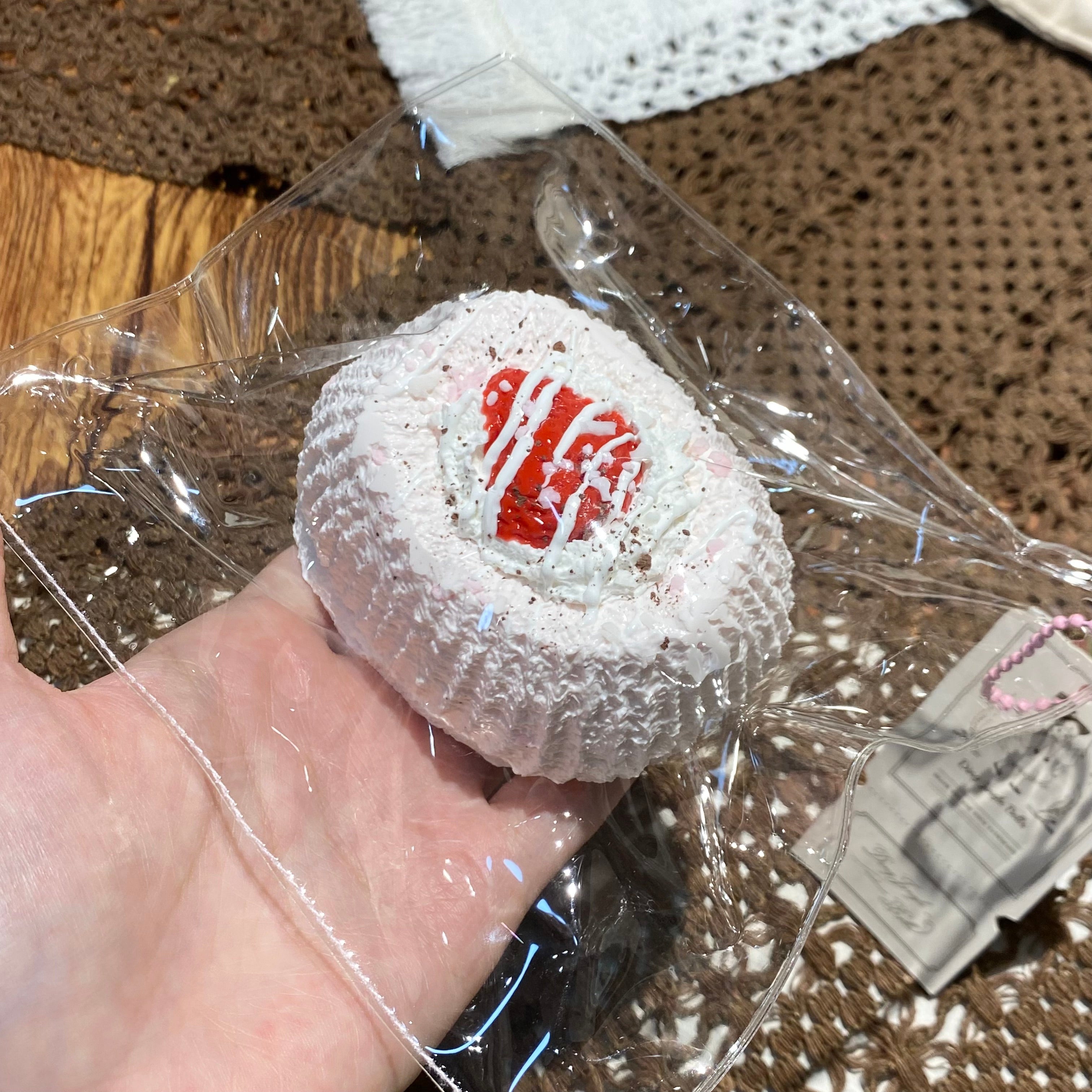 【Strawberry Cream Cheese Toast】Squishy Stress Relief Toy