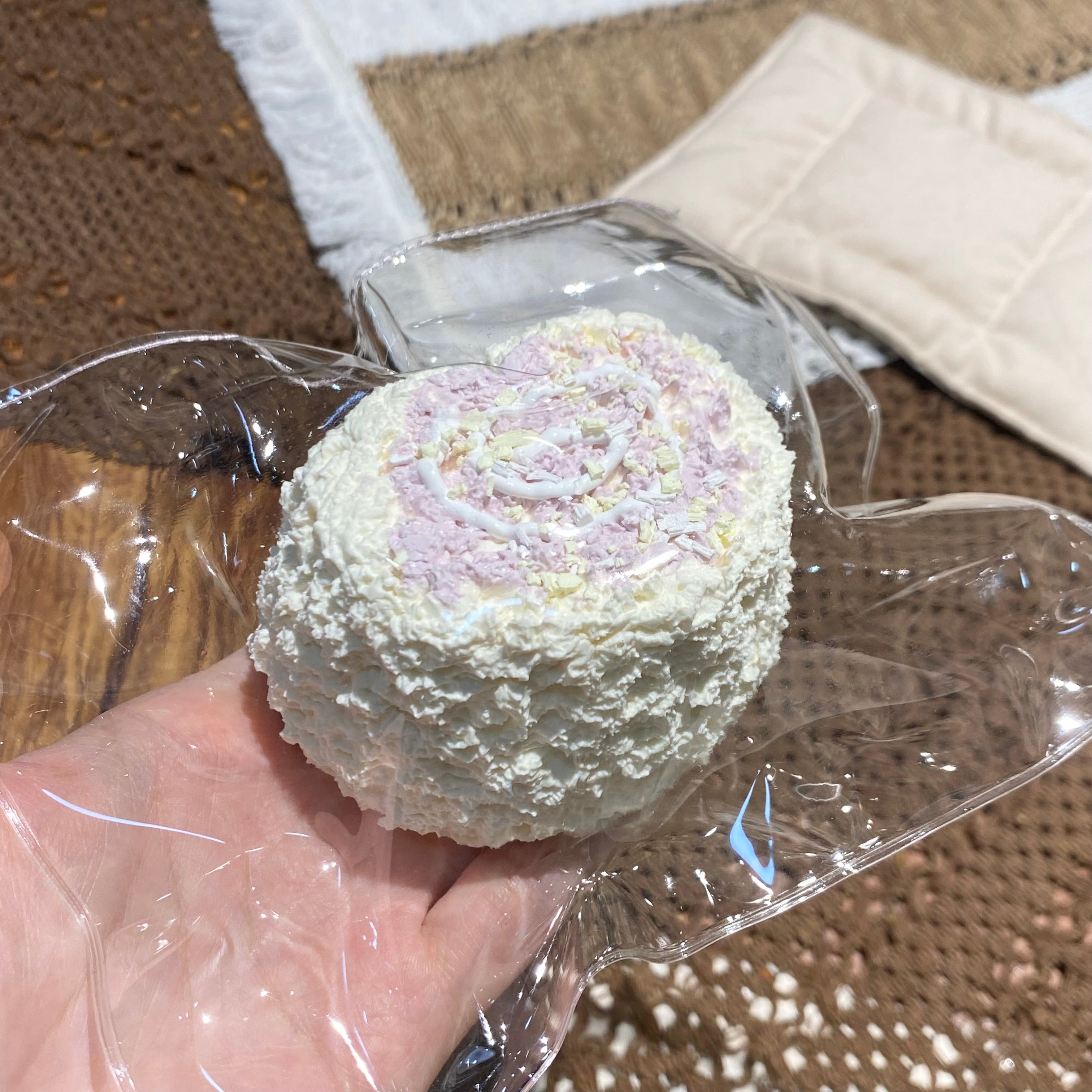 【Taro Cream Swiss Roll】Squishy stress relief toy