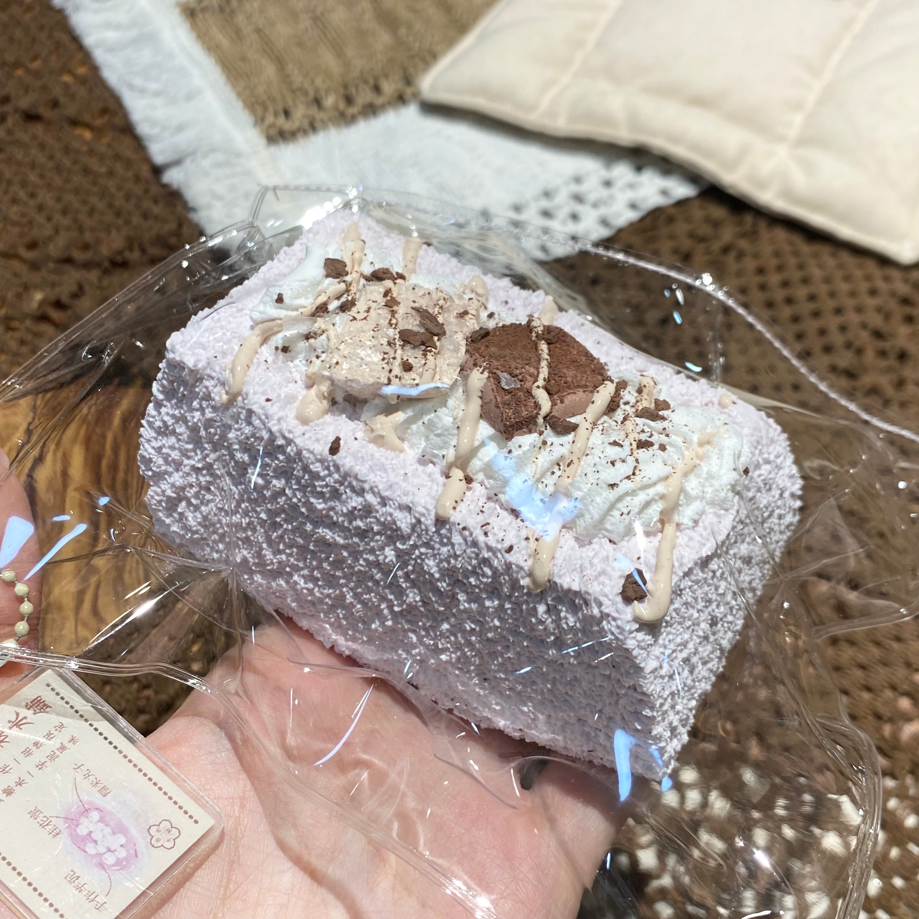 【Taro Paste Long Toast】 Squishy Stress Relief Toy