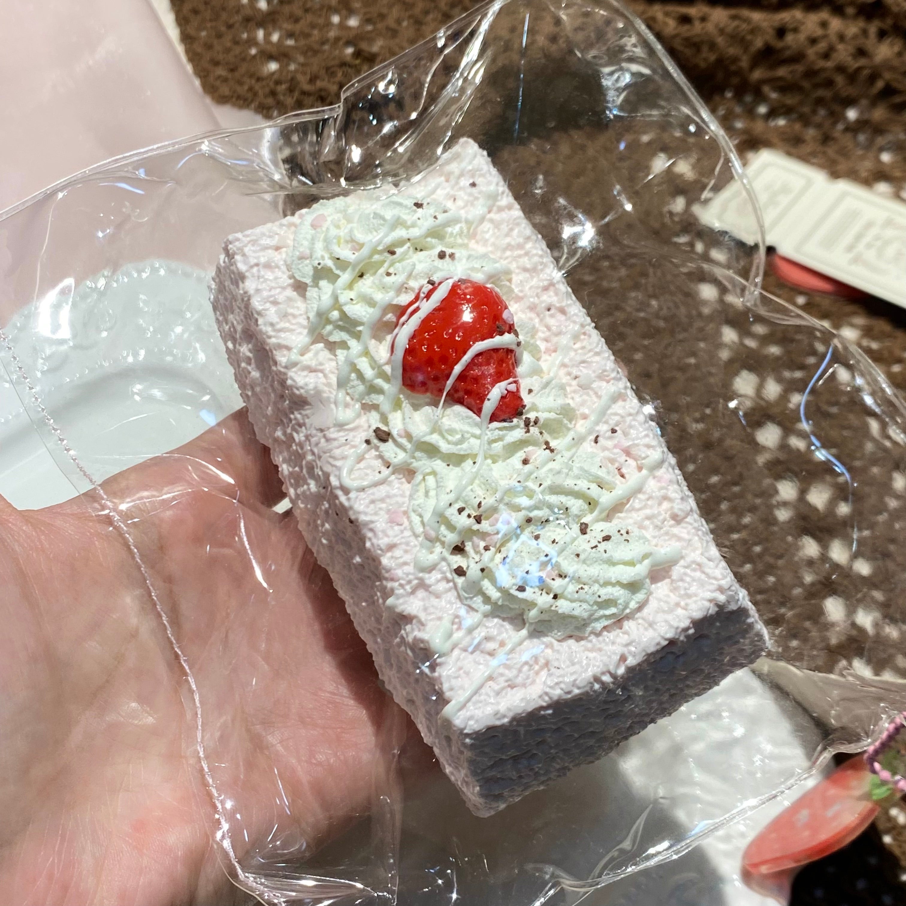 【Strawberry Cream Long Toast】Squishy Stress Relief Toy