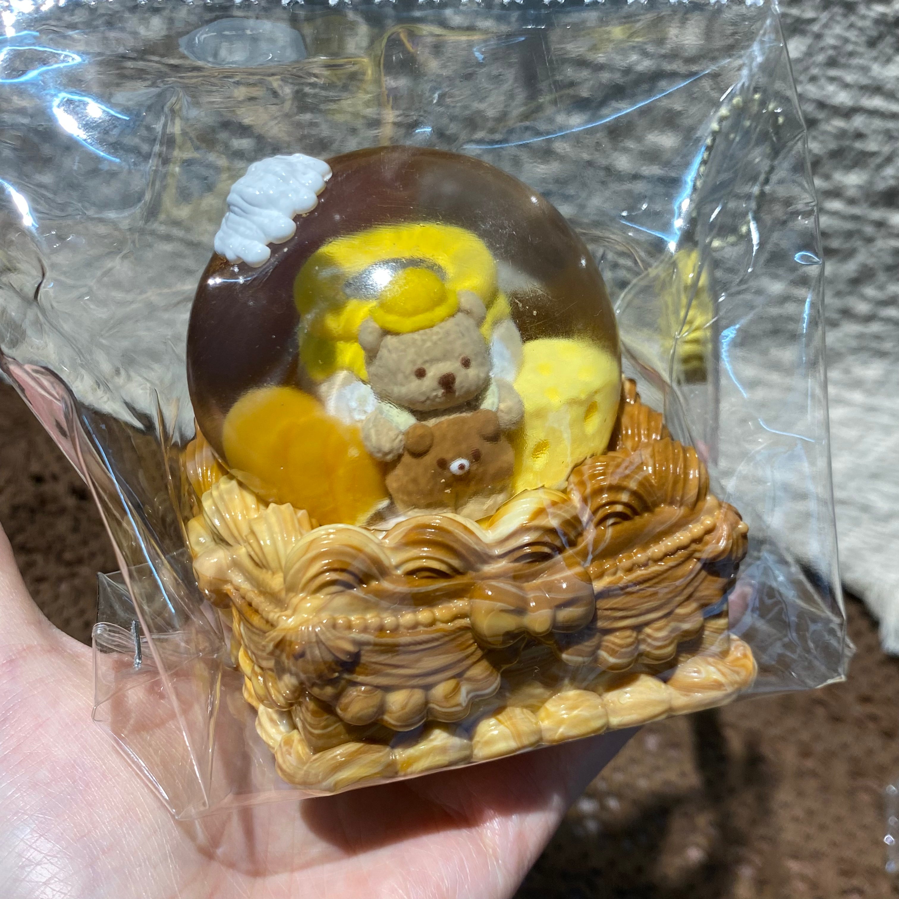 「クマのオルゴールガラス玉」 Squishy stress relief toy