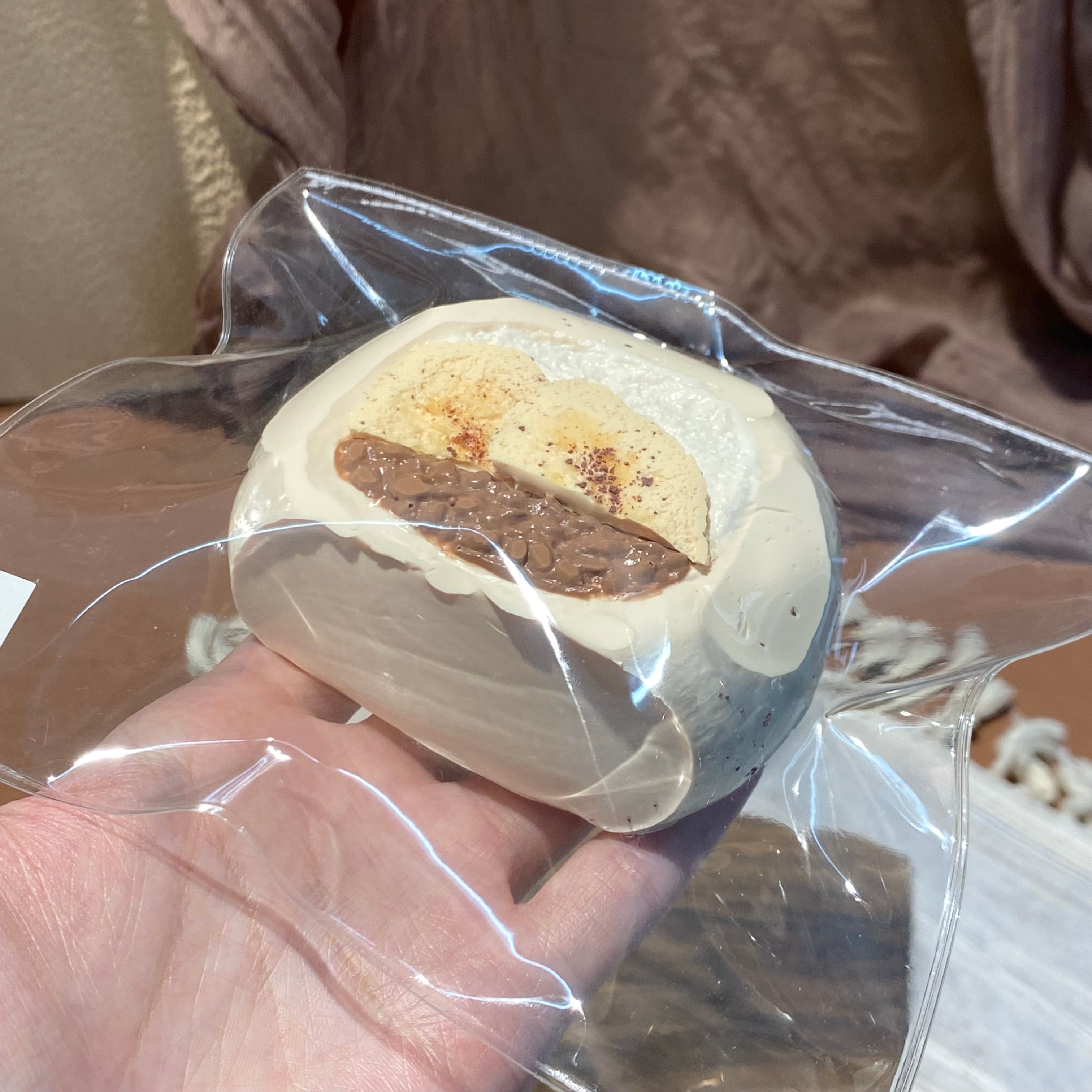 【Banana Chocolate Daifuku】Squishy stress relief toy