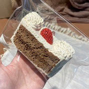 【Sliced Raw Chocolate Cocoa Cake】Squishy stress relief toy