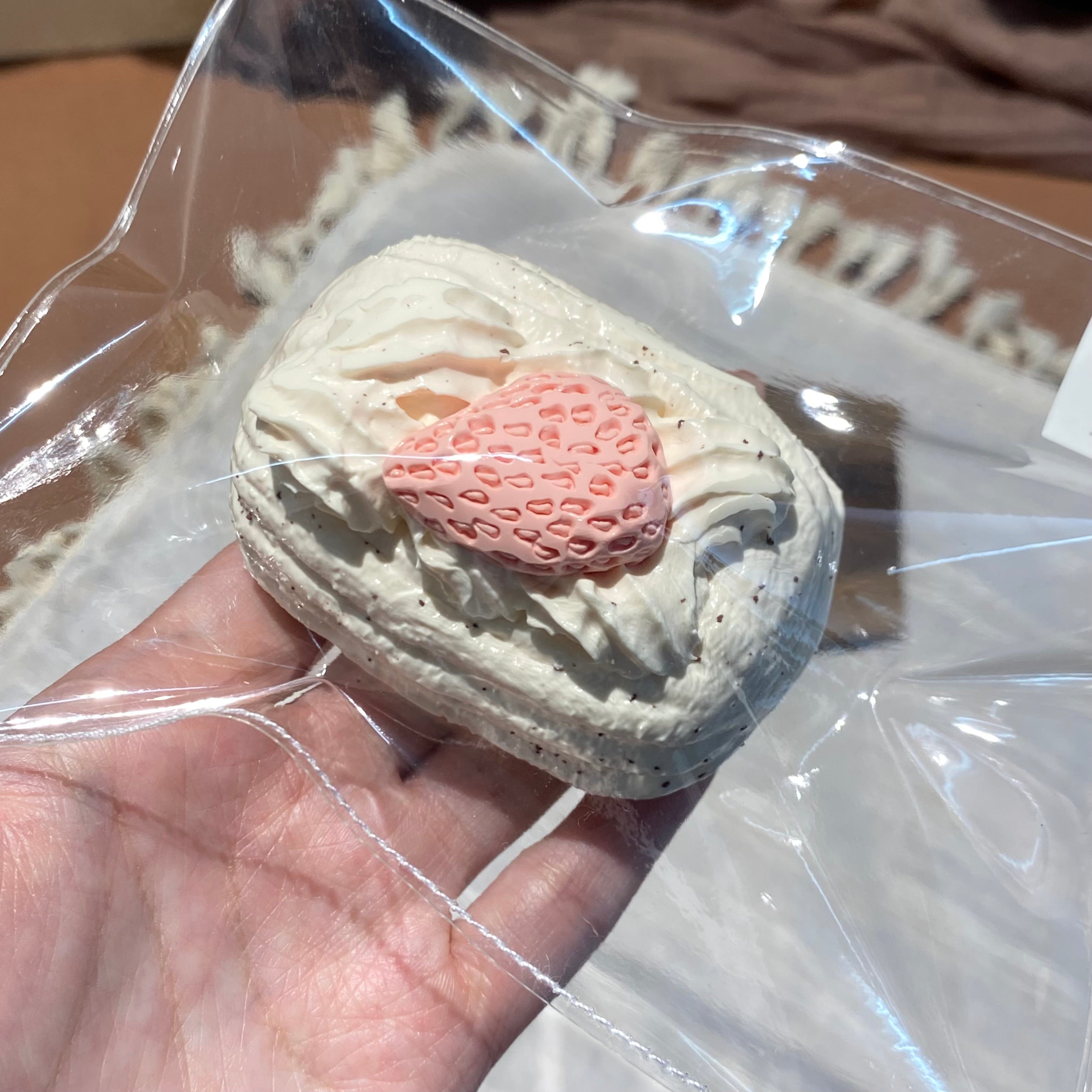 【Strawberry Cream Bun】Squishy stress relief toy