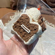 【Raw Chocolate Cookie Cream Toast】Squishy stress relief toy
