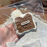【Raw Chocolate Cookie Cream Toast】Squishy stress relief toy