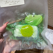 【青りんごスライムパン】Squishy stress relief toy