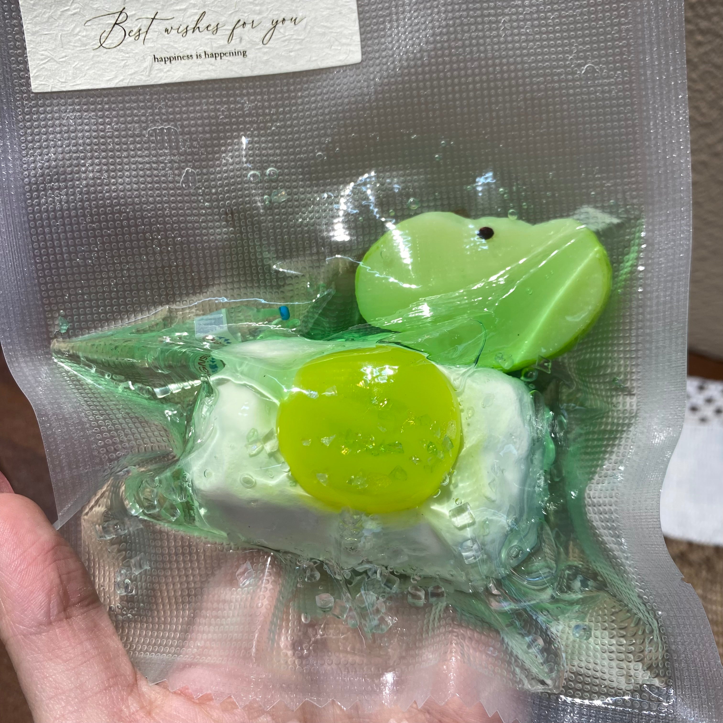 【青りんごスライムパン】Squishy stress relief toy