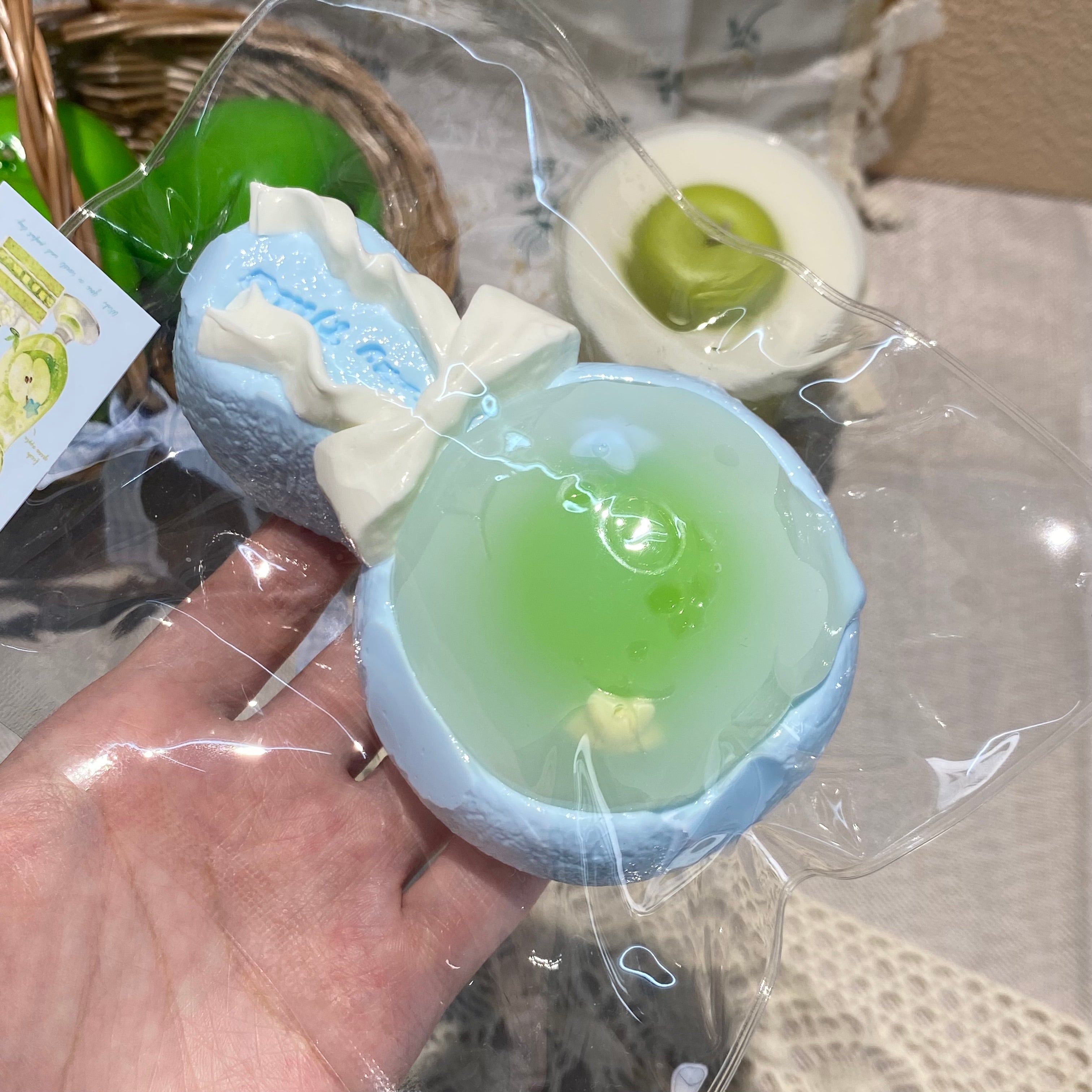 【A spoonful of green apple rice dumplings】Squishy stress relief toy
