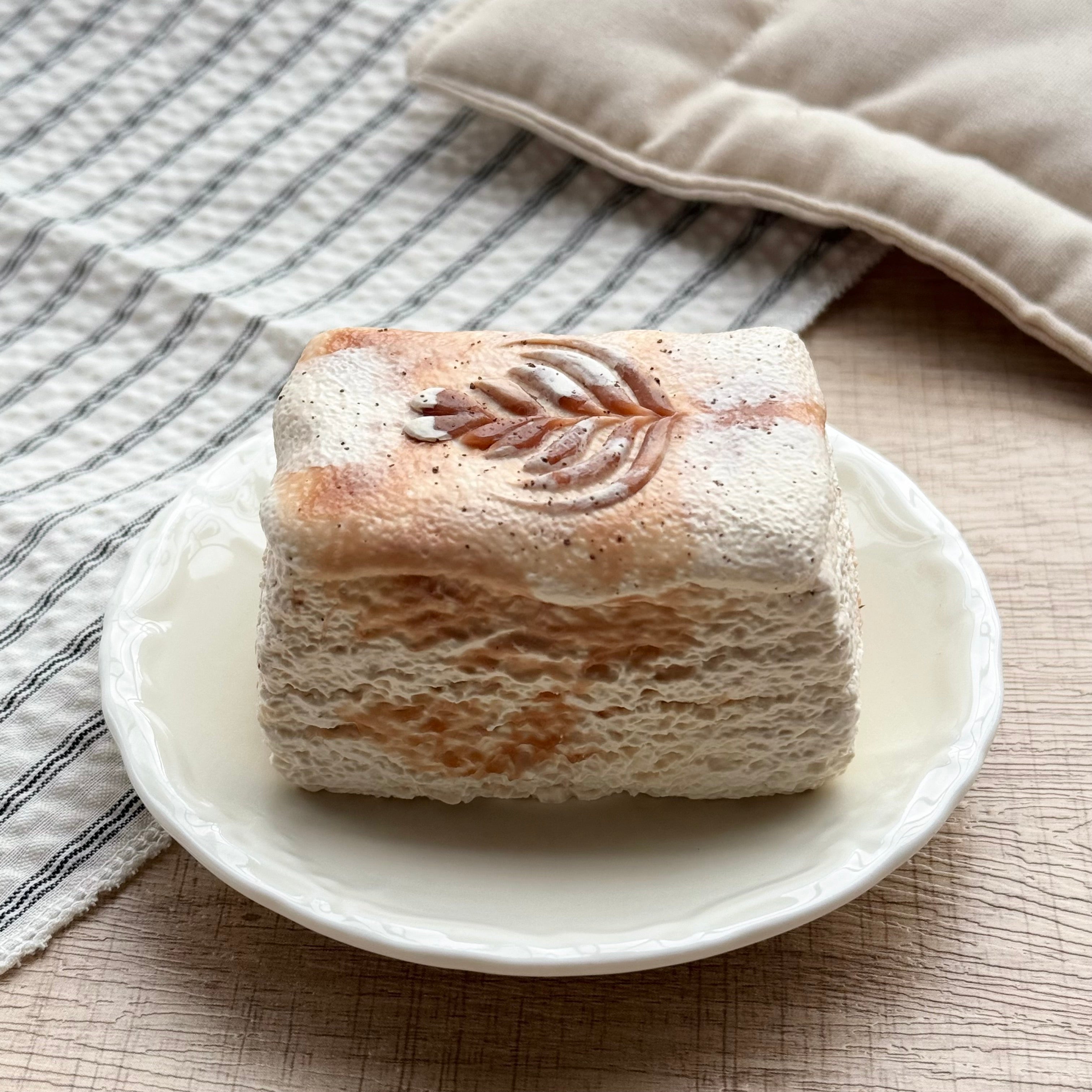 【Brown Sugar Latte Art Toast】Squishy Stress Relief Toy