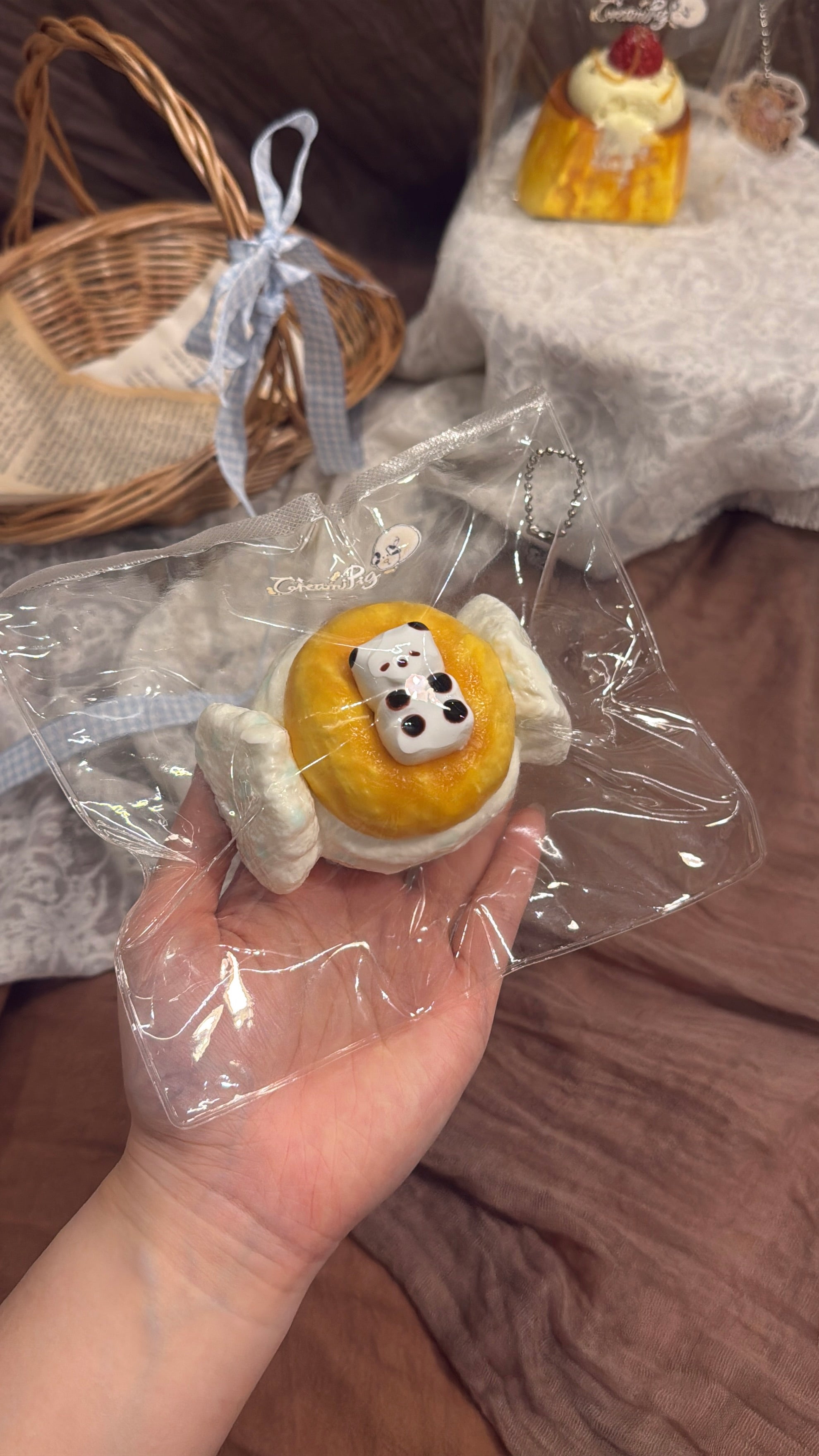 CreamPig Studio【水玉くまクッキー】 Squishy Collectibles