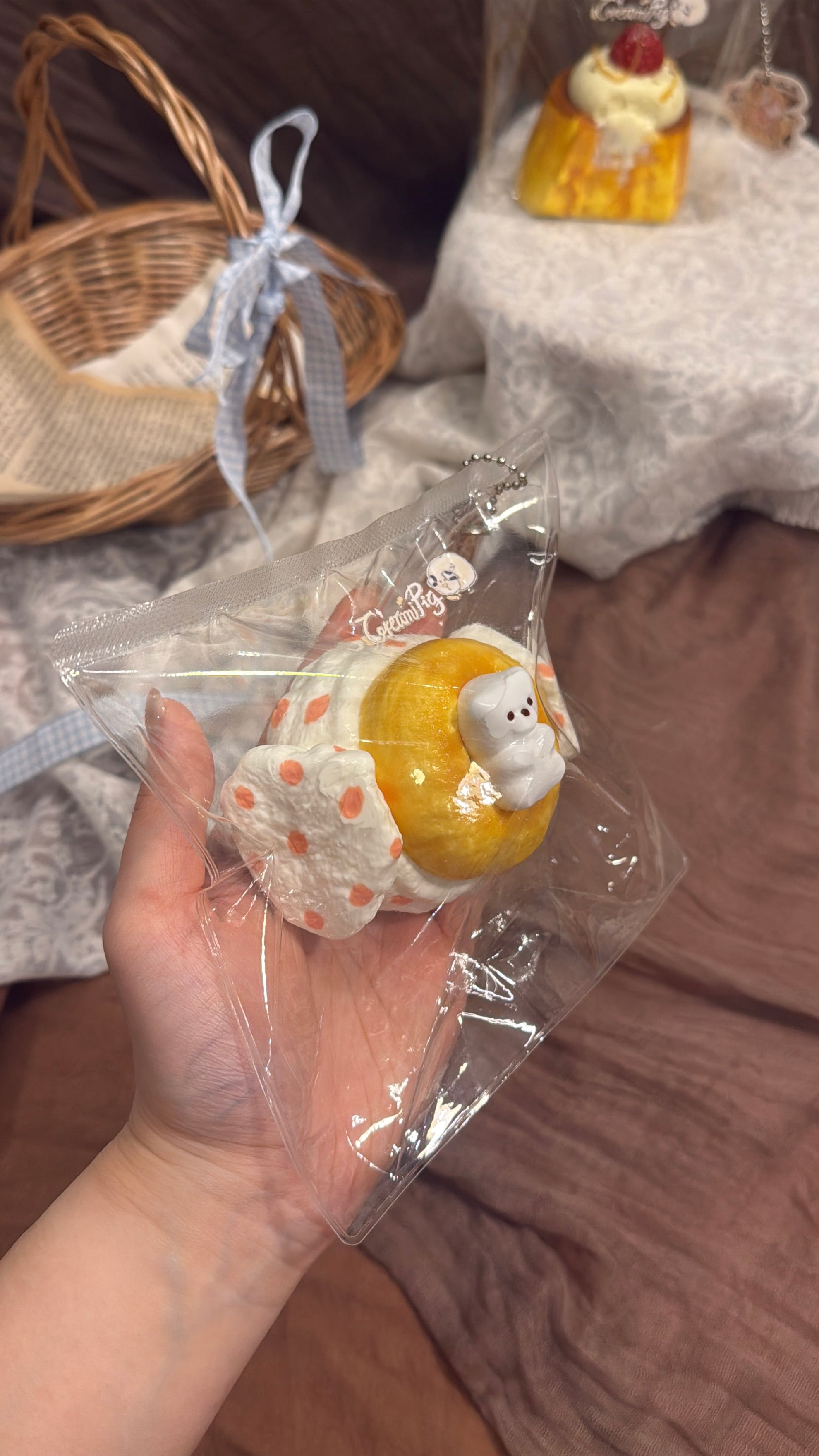 CreamPig Studio【水玉くまクッキー】 Squishy Collectibles