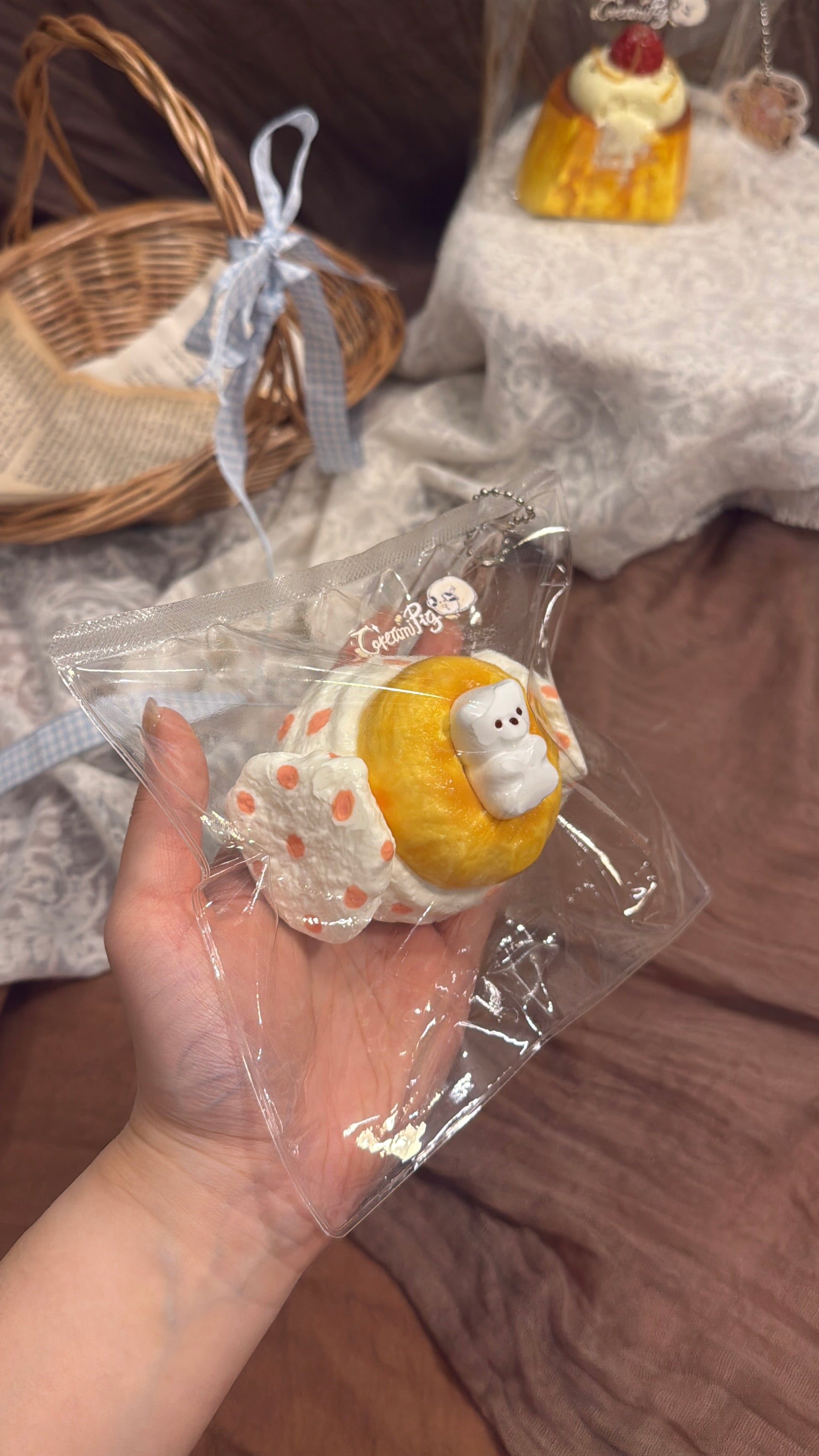 CreamPig Studio【水玉くまクッキー】 Squishy Collectibles