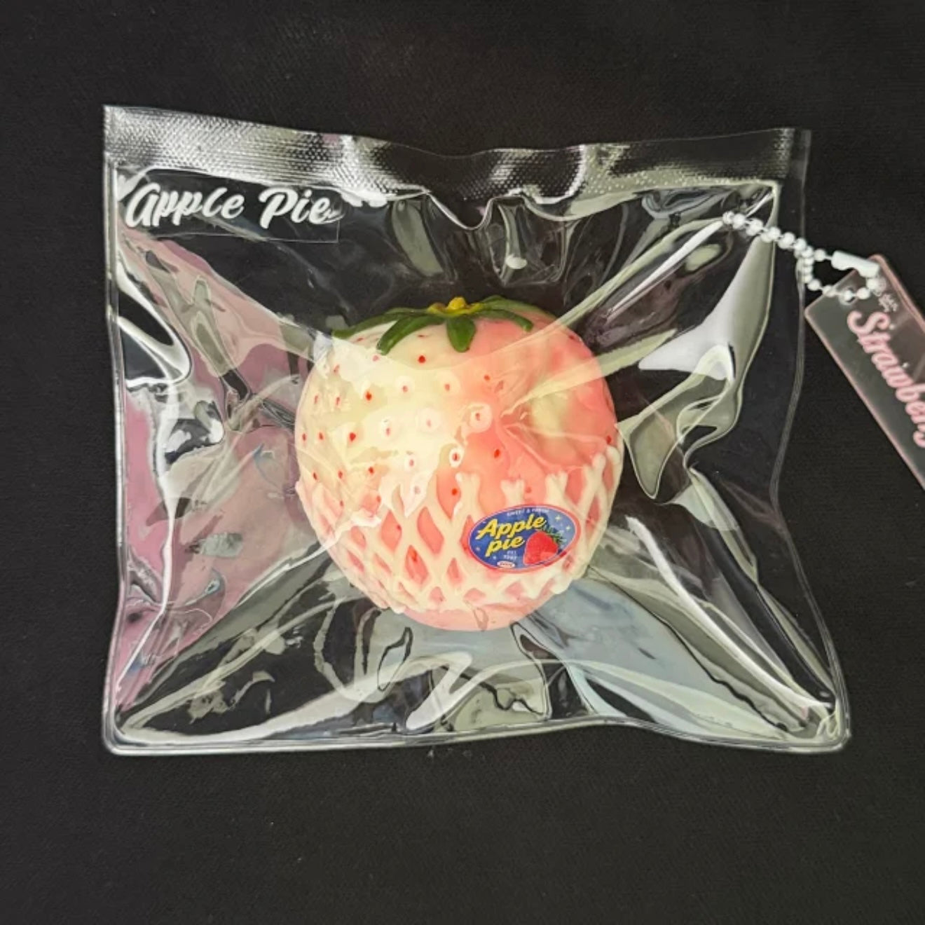 notsweetpie【ピンク玉イチゴを一口かじる】  Squishy stress relief toy