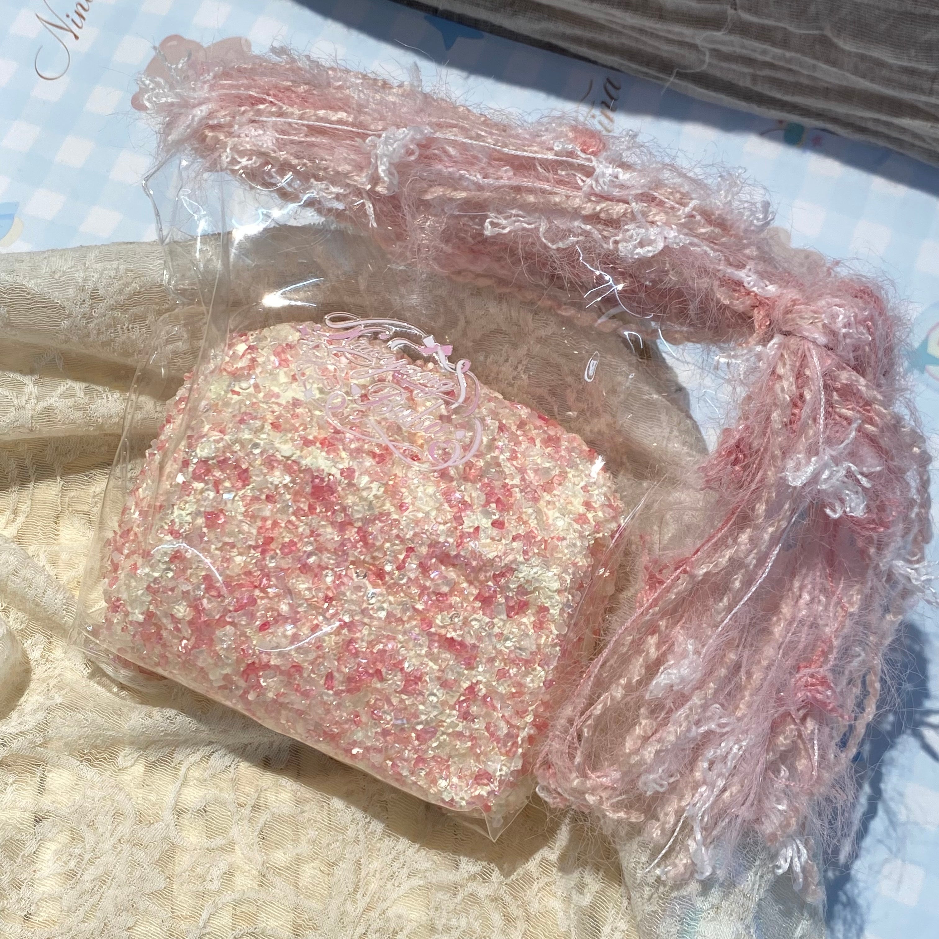 【子羊よ、泣かないで】ピーチ輝きミルクキューブ  Squishy stress relief toy