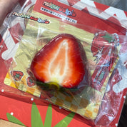 【nosweetpie】Fresh‑cut strawberries  Squishy stress relief toy