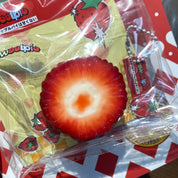 【nosweetpie】Sliced‑cut strawberries  Squishy stress relief toy