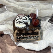 【Cherry Black Forest Toast】Squishy stress relief toy