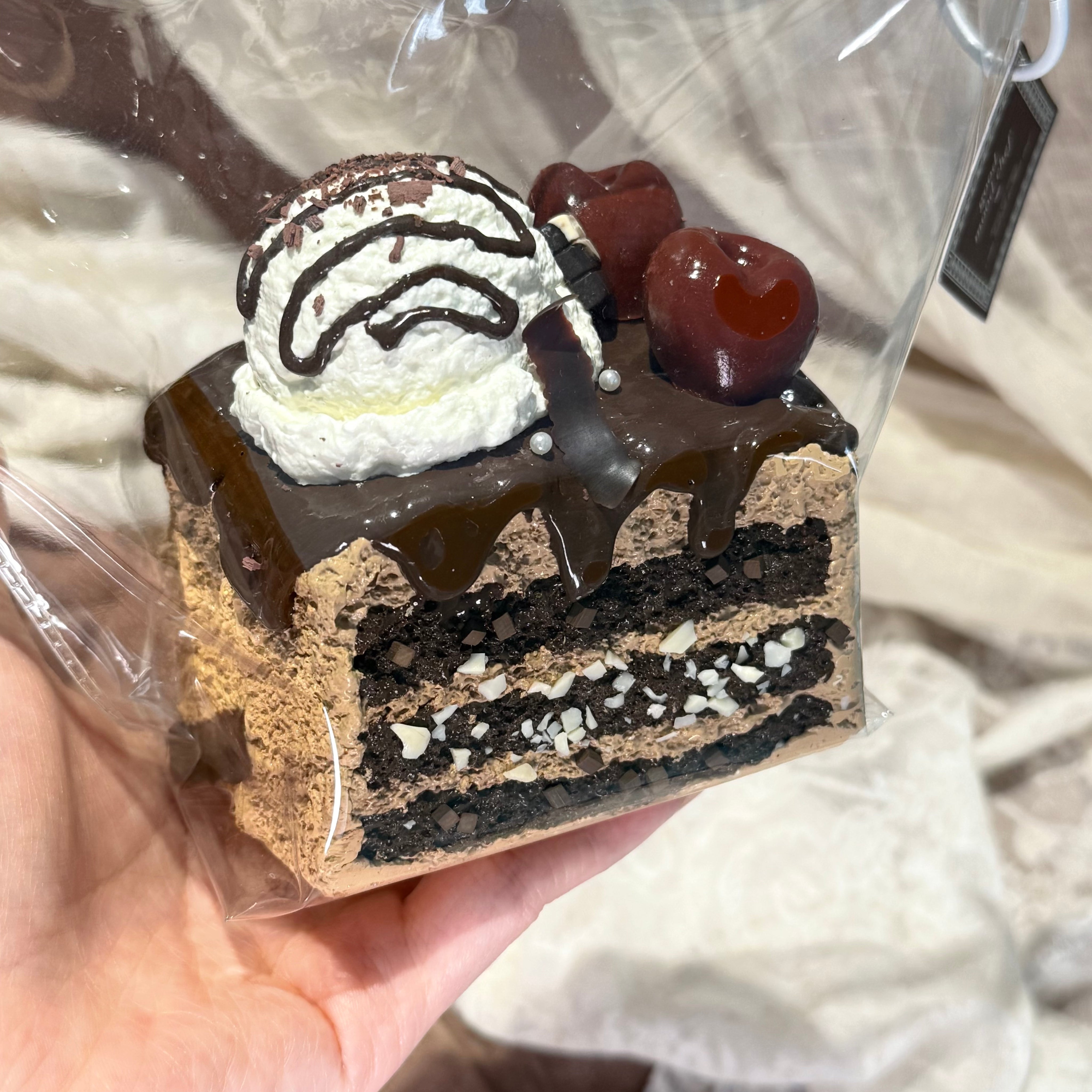 【Cherry Black Forest Toast】Squishy stress relief toy