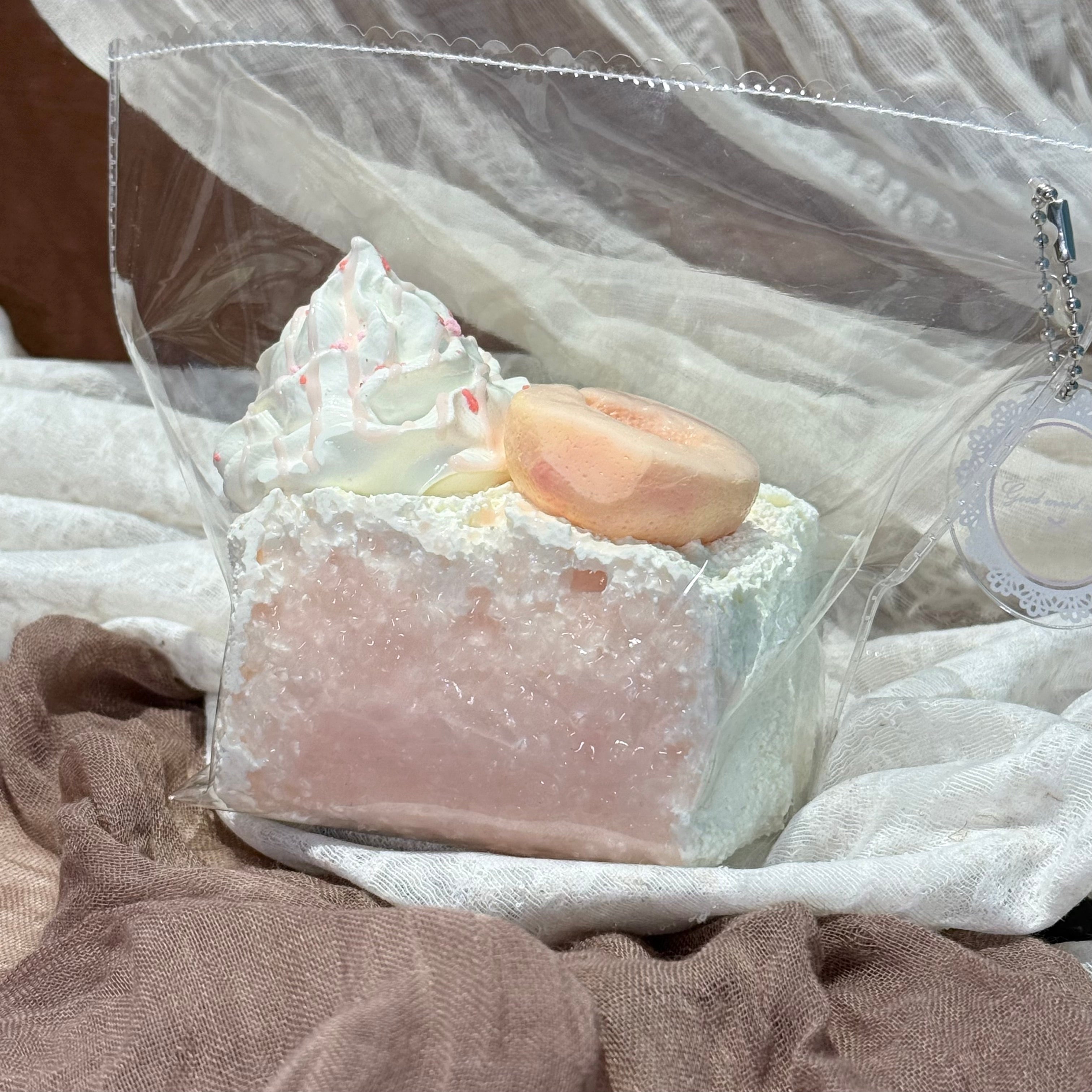 【Peach Cream Toast】Squishy stress relief toy