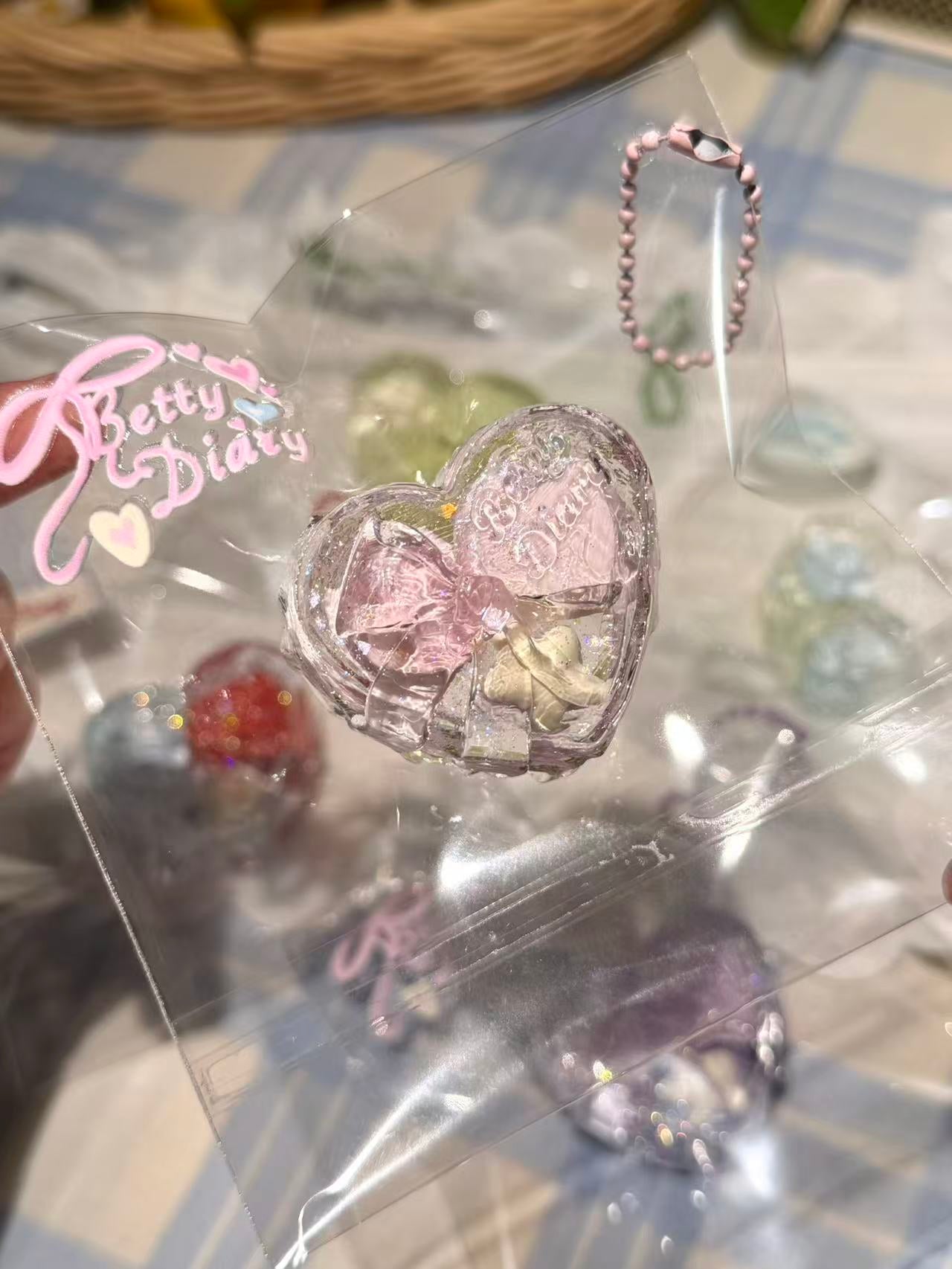 Betty Diary💗「ミニローズクォーツクリアハート」 Squishy stress relief toy