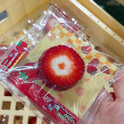 【notsweetpie】Sliced Strawberries Squishy stress relief toy