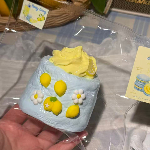 Betty Diary🍋 "Sea Salt Lemon Squishy Roll" Squishy stress relief toy
