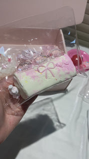 【Peach Cream Swiss Roll】Squishy Stress Relief Toy