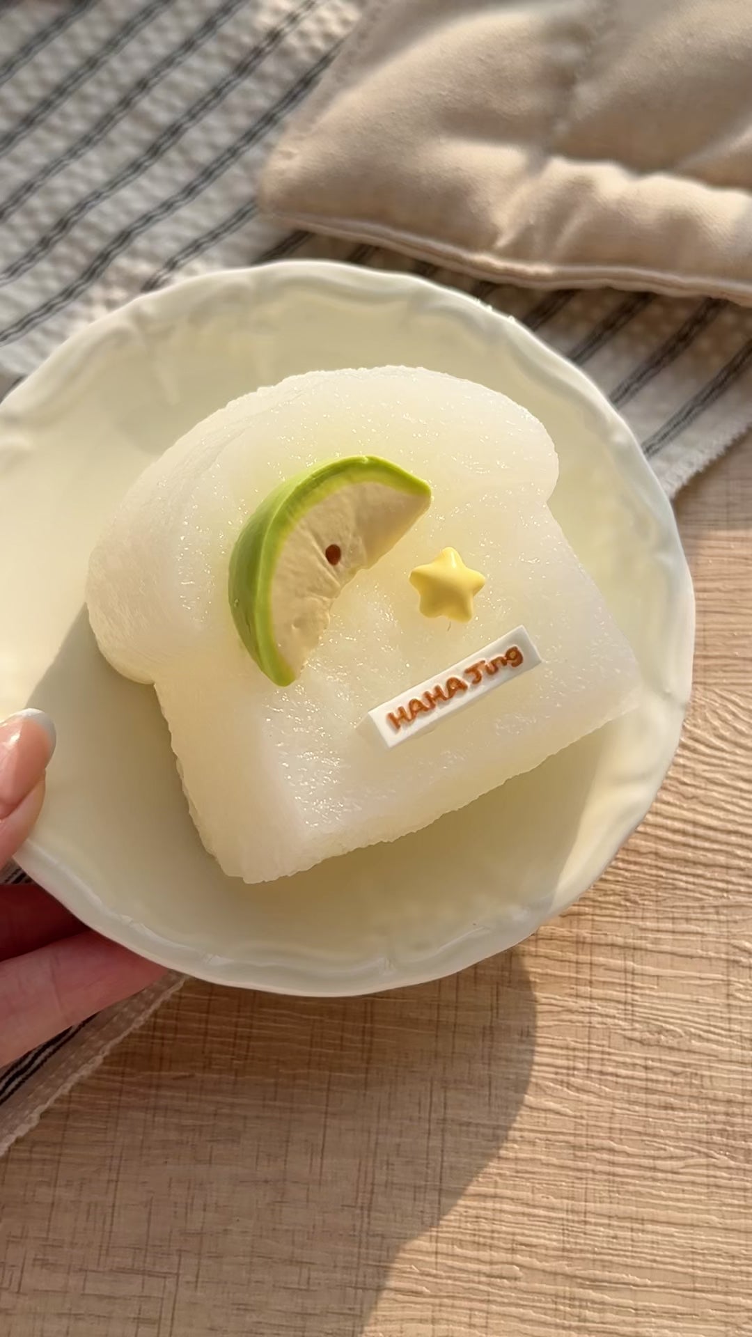 【vocado Sandwich Mushroom Slice】Squishy Stress Relief Toy