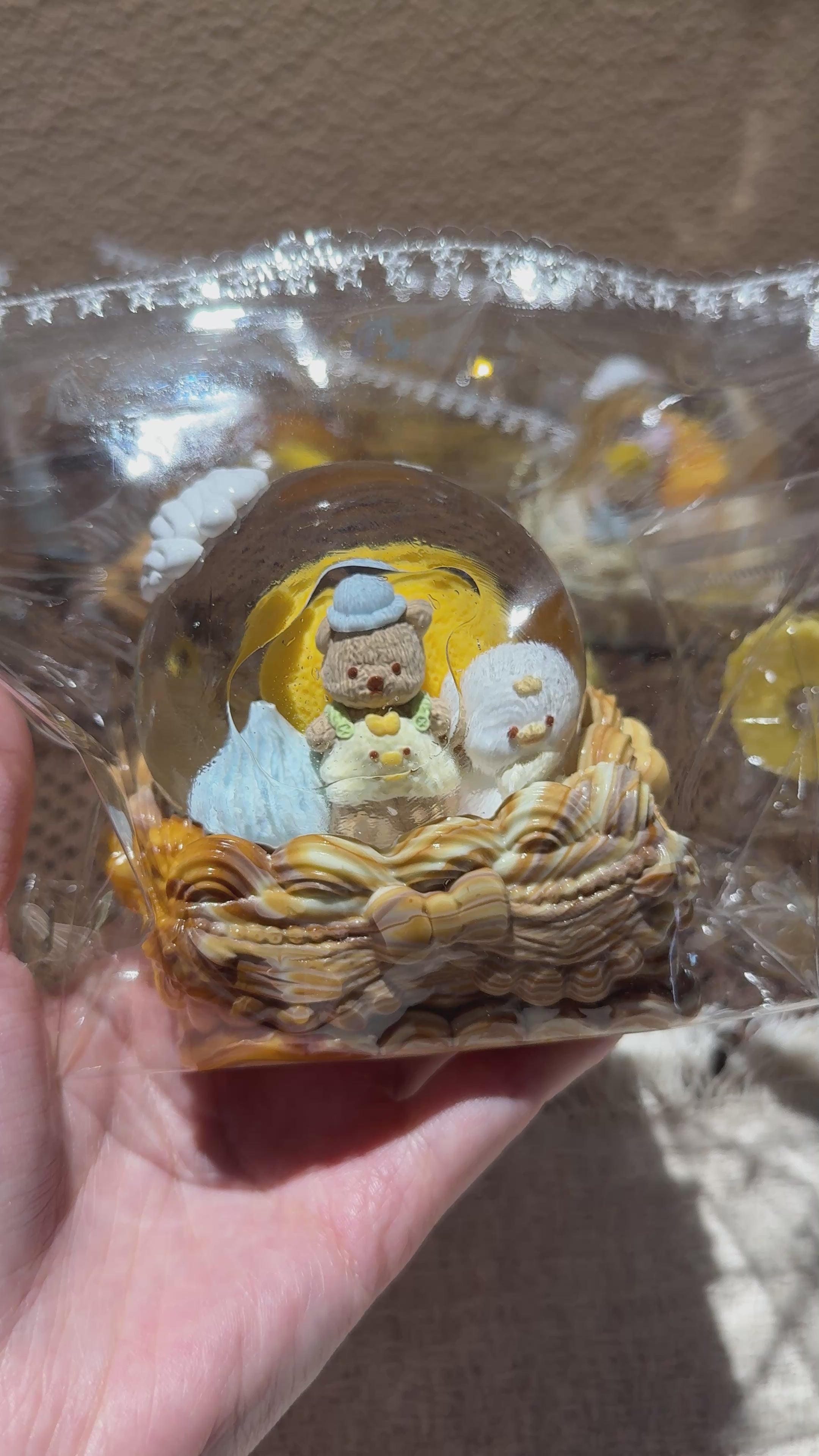 【Pumpkin Bear Crystal Ball】Squishy stress relief toy